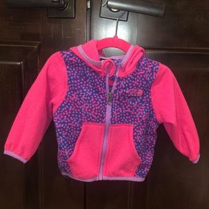 Pink & purple North Face hoodie